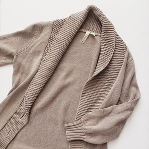 Knit Quarter Sleeve Fall Cardigan